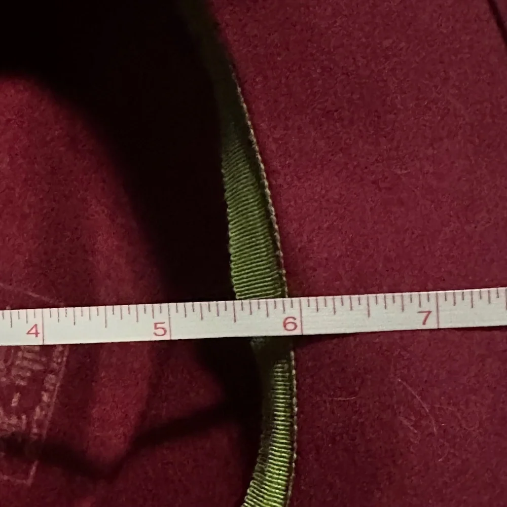 Tally Ho Vintage Burgundy Fedora Hat 100% Wool Made in Poland